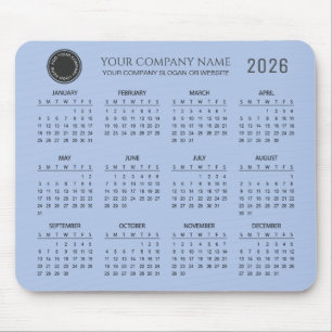 Mousepad Crie seu próprio calendário empresarial 2026   
