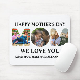 Mousepad Crie seu próprio Feliz dia de as mães de colagem d