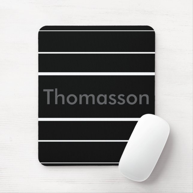 Mousepad Crie seu próprio Monograma Minimalista Personaliza (Com mouse)