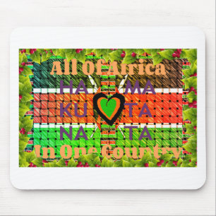 Mousepad Crie seu próprio Quênia Hakuna Matata