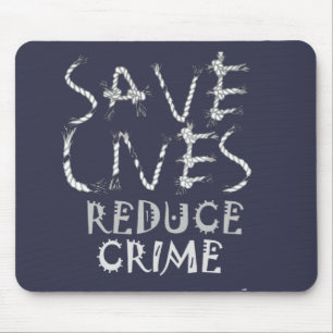 Mousepad Crie seu próprio Salvar vidas Reduza o Crime