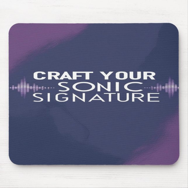 Mousepad Crie Sua Assinatura Sonora opção 2 (Frente)