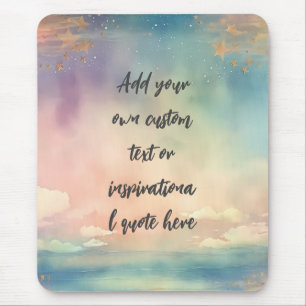 Mousepad Crie sua própria citação motivacional do oceano So