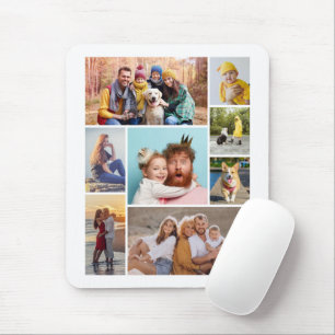 Mousepad Crie sua própria colagem de 8 fotos