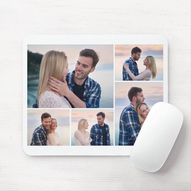 Mousepad Crie sua própria colagem de fotos (Com mouse)