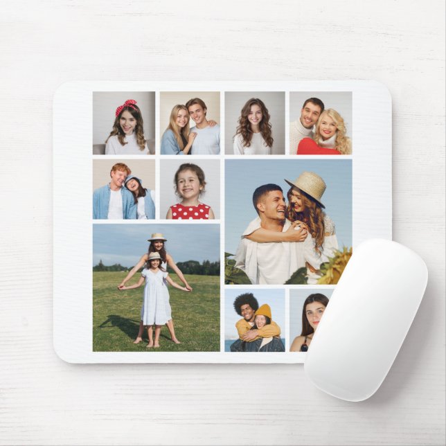 Mousepad Crie sua própria colagem de fotos (Com mouse)