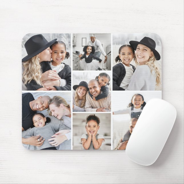 Mousepad Crie Sua Própria Colagem de Fotos (Com mouse)