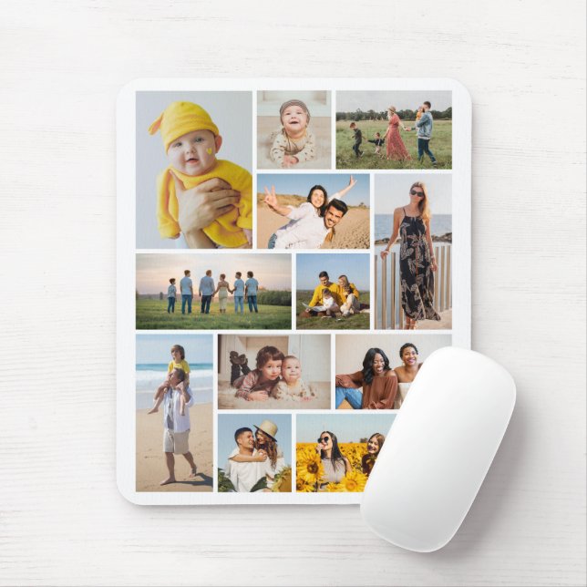Mousepad Crie Sua Própria Colagem De Fotos 12 (Com mouse)
