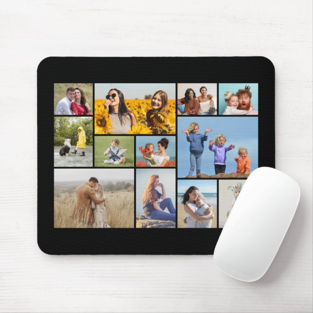 Mousepad Crie Sua Própria Colagem De Fotos 12 (Com mouse)