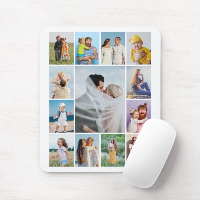 Mousepad Crie Sua Própria Colagem De Fotos 13 (Com mouse)