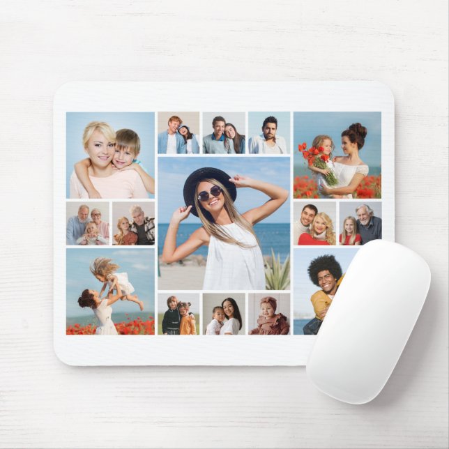 Mousepad Crie Sua Própria Colagem De Fotos 15 (Com mouse)
