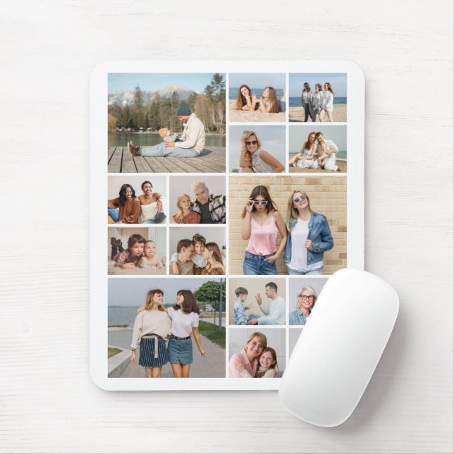 Mousepad Crie Sua Própria Colagem De Fotos 15 (Com mouse)