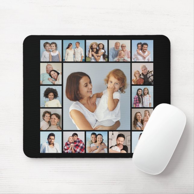 Mousepad Crie Sua Própria Colagem De Fotos 17 (Com mouse)