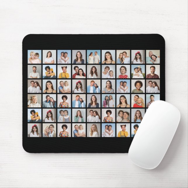 Mousepad Crie Sua Própria Colagem De Fotos 54 (Com mouse)