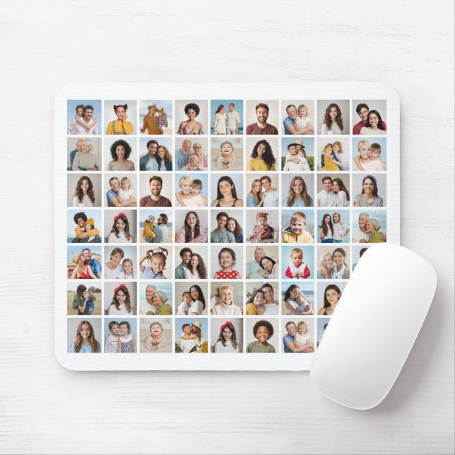 Mousepad Crie Sua Própria Colagem De Fotos 63 (Com mouse)