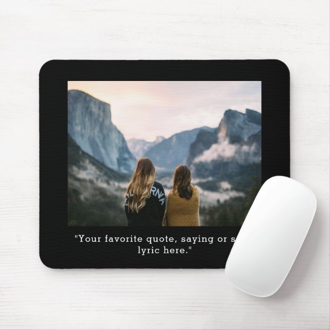 Mousepad Crie Sua Própria Foto De Cotação Personalizada (Com mouse)
