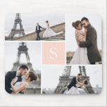 Mousepad Crie Sua Própria Galeria De Fotografias Monograma<br><div class="desc">Adicione suas fotos e um monograma personalizado para uma design especial.</div>
