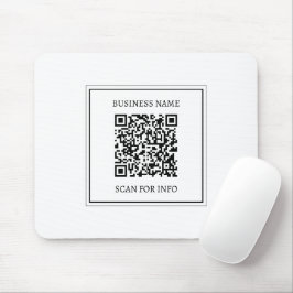 Mousepad Crie um código QR escaneável | Preto & Branco