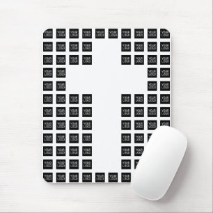 Mousepad Crie um Padrão Cruzado com qualquer Logotipo ou Im