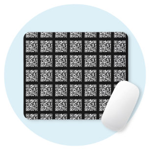Mousepad Crie um padrão de código QR em mosaico   Cor editá