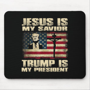 Mousepad Criminoso Condenado Jesus é Meu Salvador Trump é M