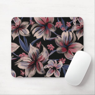 Mousepad Crimson de aquarelas em preto