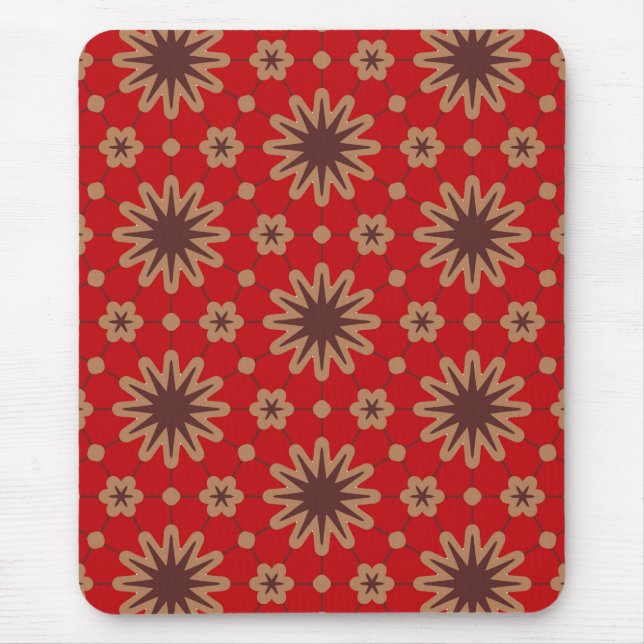 Mousepad Crimson Starburst Bloom (Frente)