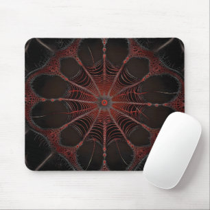 Mousepad Crimson Web: Dança Fractal com a aranha Redback