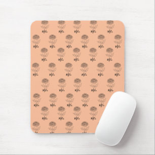 Mousepad Crisântemo de Nascimento Personalizado de Novembro