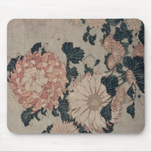 Mousepad Crisântemos (woodblock da cor)