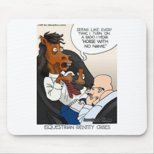 Mousepad Crise de Identidade Equestre Presentes e Camisetas