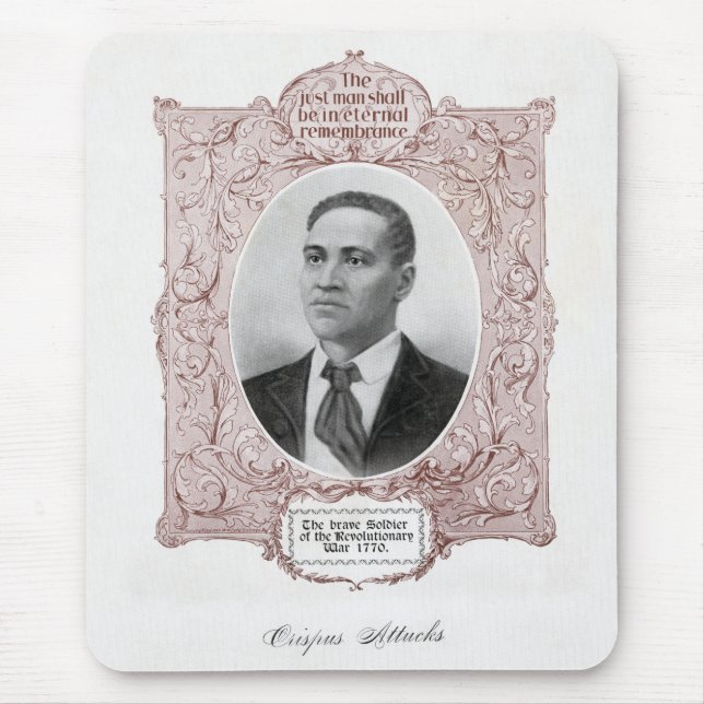 Mousepad Crispus Attucks: mártir da Revolução Americana (Frente)
