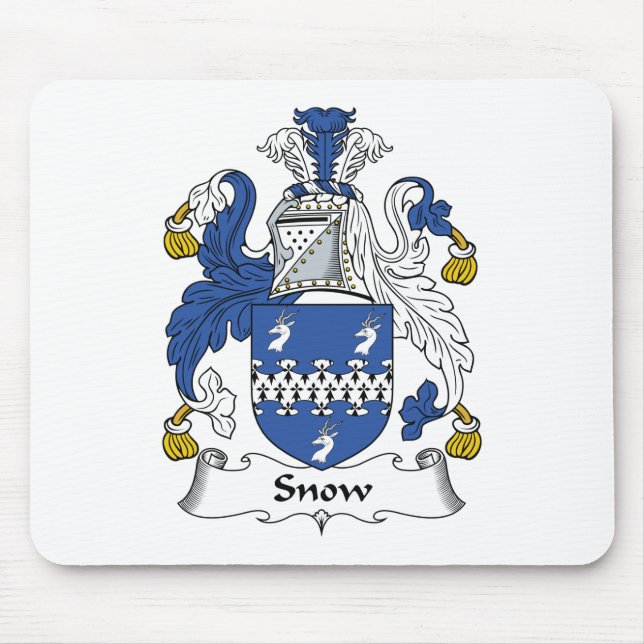 Mousepad Crista da família da neve (Frente)