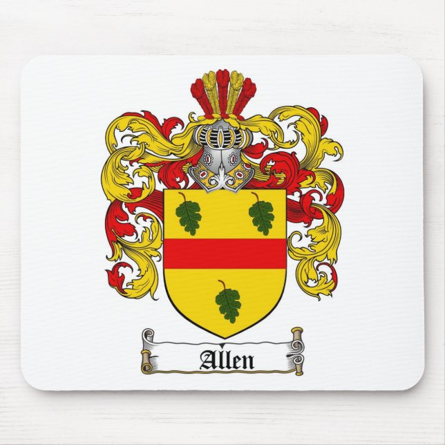 MOUSEPAD CRISTA DA FAMÍLIA DE ALLEN - BRASÃO DE ALLEN (Frente)
