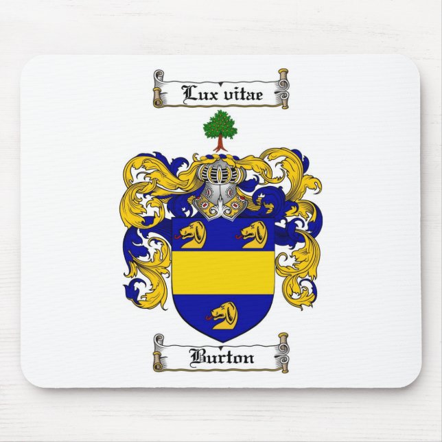 MOUSEPAD CRISTA DA FAMÍLIA DE BURTON - BRASÃO DE BURTON (Frente)