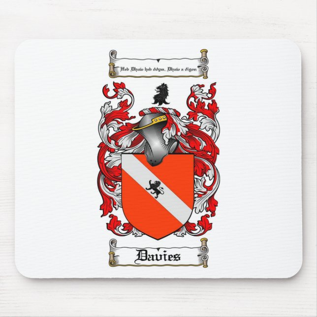 MOUSEPAD CRISTA DA FAMÍLIA DE DAVIES - BRASÃO DE DAVIES (Frente)
