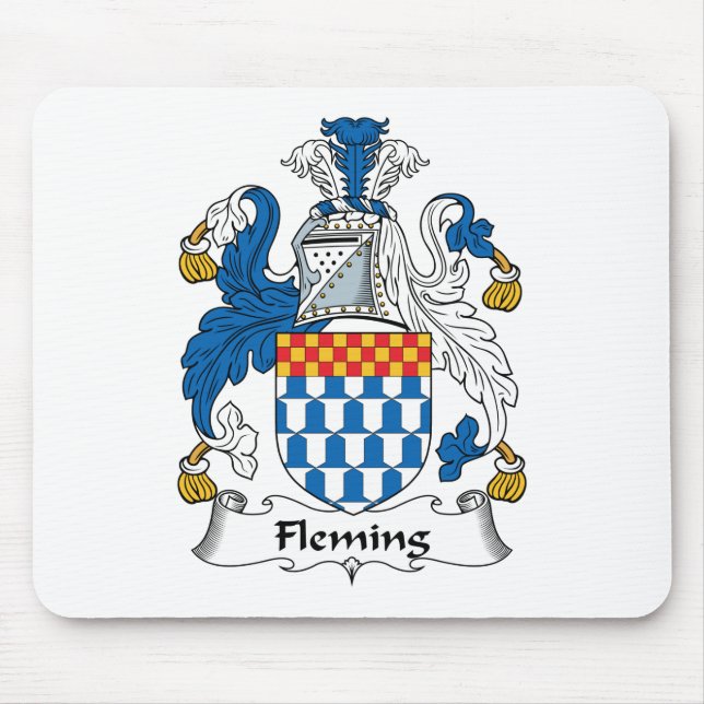 Mousepad Crista da família de Fleming (Frente)