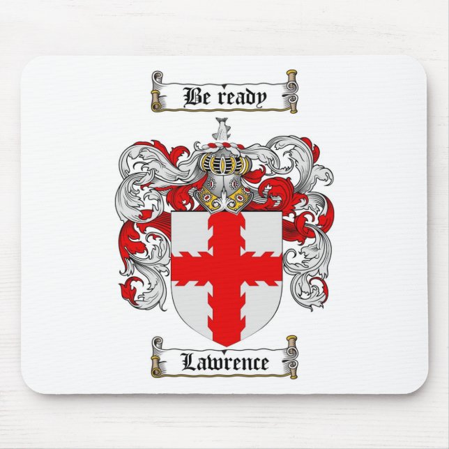 MOUSEPAD CRISTA DA FAMÍLIA DE LAWRENCE - BRASÃO DE LAWRENCE (Frente)