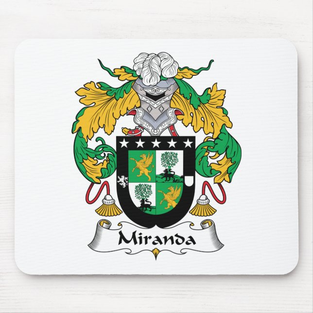 Mousepad Crista da família de Miranda (Frente)