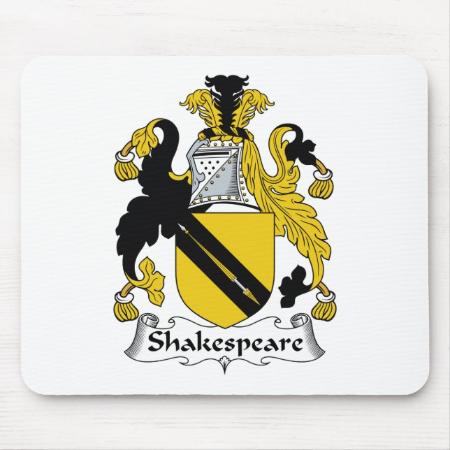 Mousepad Crista da família de Shakespeare (Frente)