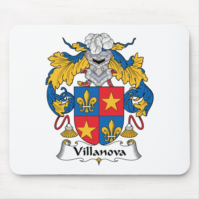 Mousepad Crista da família de Villanova (Frente)