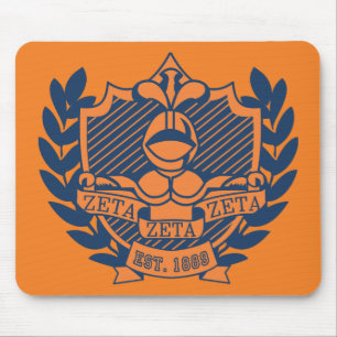 Mousepad Crista da fraternidade do Zeta do Zeta do Zeta -