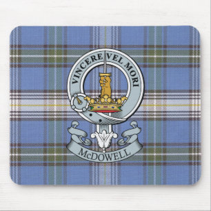 Mousepad Crista de McDowell + Tapete do rato do Tartan