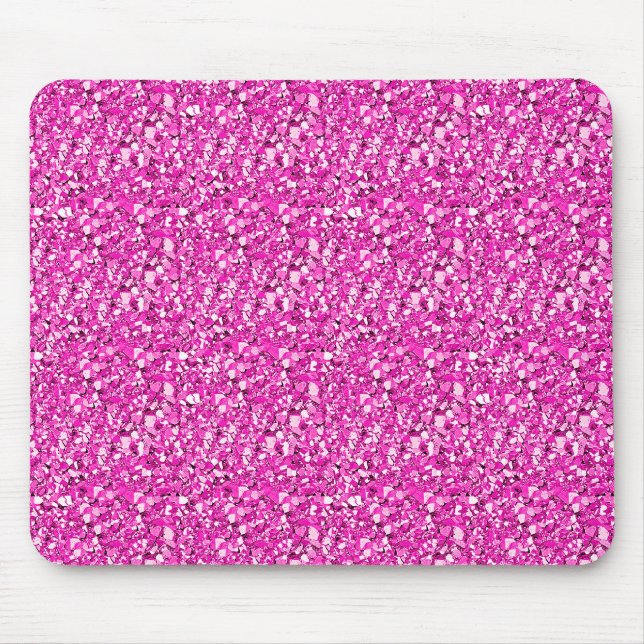 Mousepad Cristal de Druzy - rosa do fúcsia (Frente)