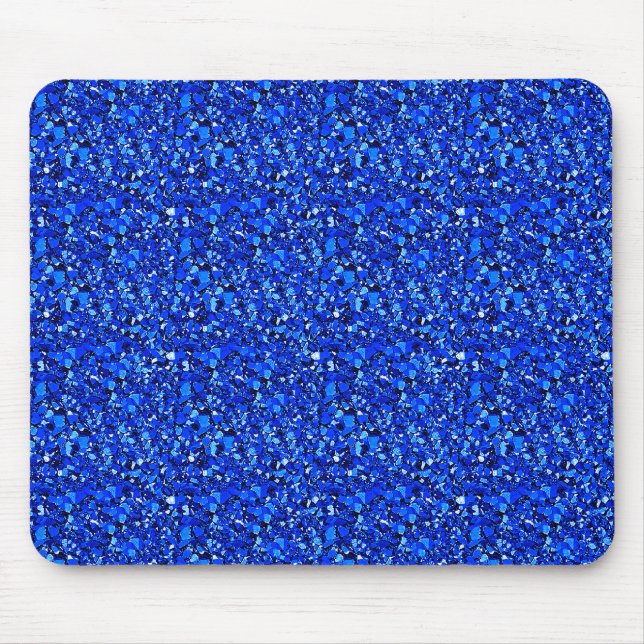 Mousepad Cristal Druzy - Azul apphire (Frente)
