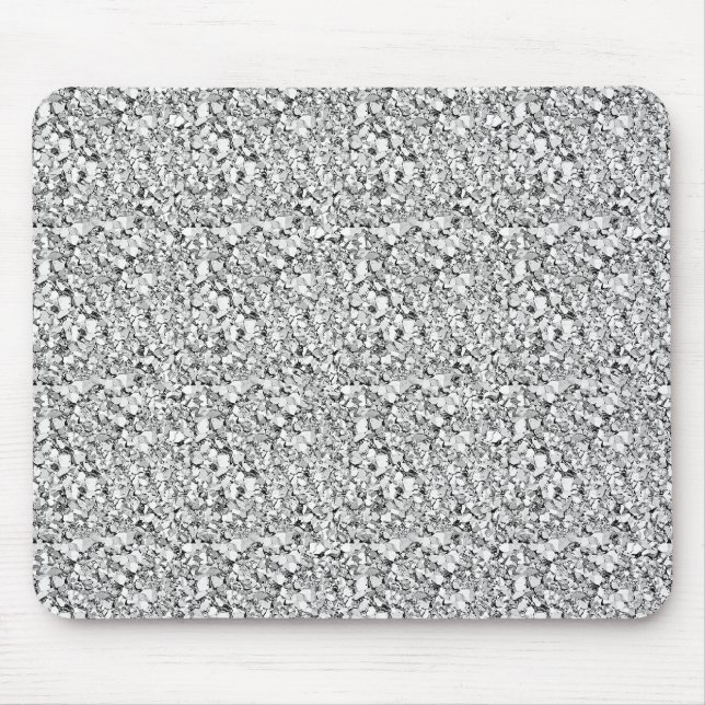 Mousepad Cristal Druzy - cor de ouro branco (Frente)