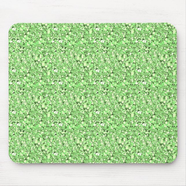 Mousepad Cristal Druzy - verde peridoto (Frente)