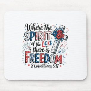 Mousepad Cristão 4 De Julho Bíblia Patriótica Religiosa Ve