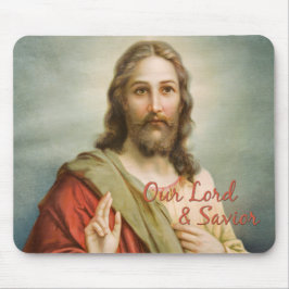 Mousepad Cristão, Jesus Cristo Nosso Salvador, Religioso #1