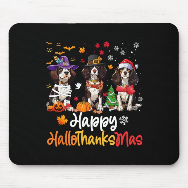 Mousepad Cristo de Halloween do Cavalier King Charles Spani (Frente)